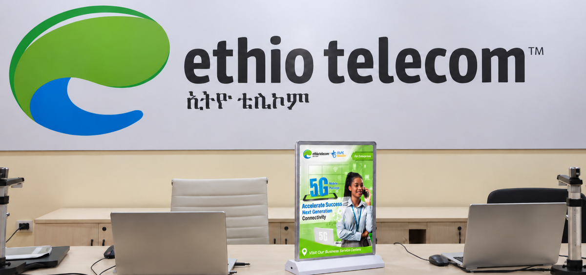 Custom Lightbox Package for Ethio Telecom Service Point Branding