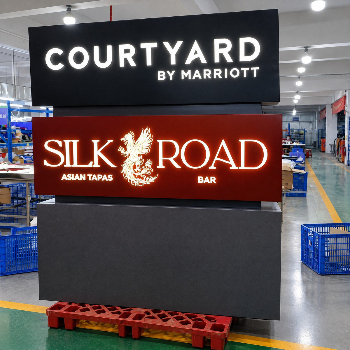 LC · Multi-Tenant Leasing Pylon Signs