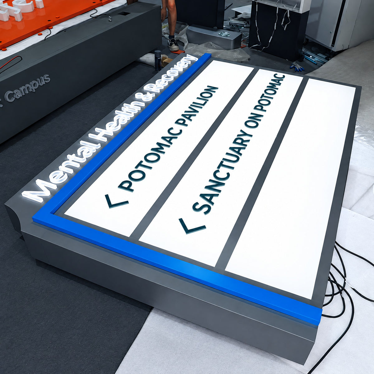 LC · Brand Presence Pylon Signs