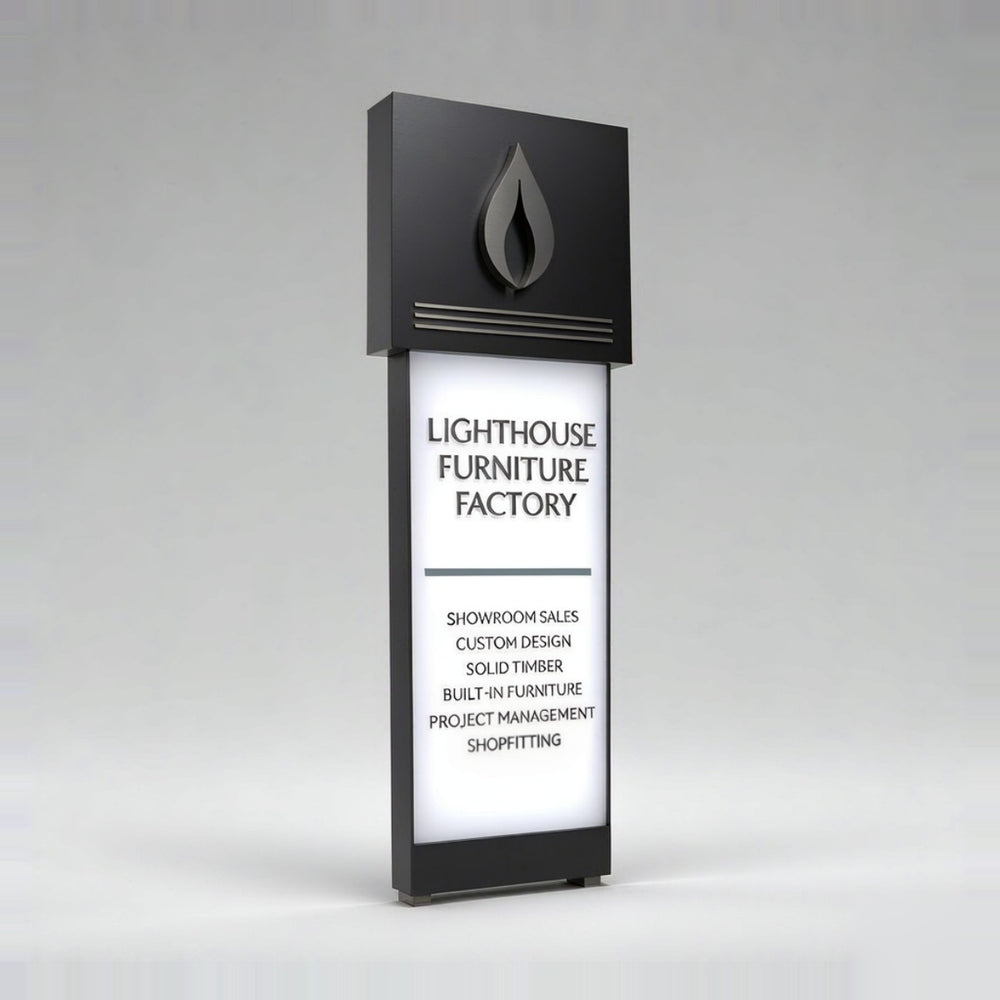 LC · Brand Presence Pylon Signs – LC Sign