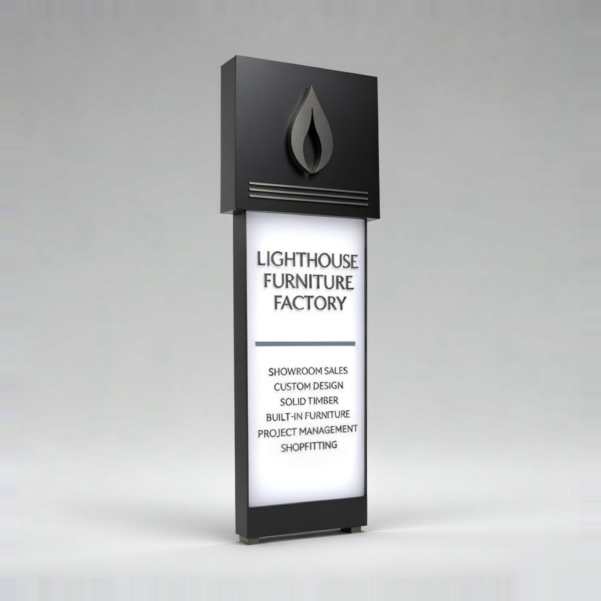LC · Brand Presence Pylon Signs