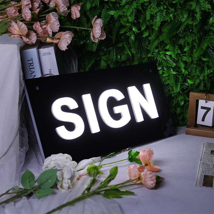 Illuminated Sign Tray - 1